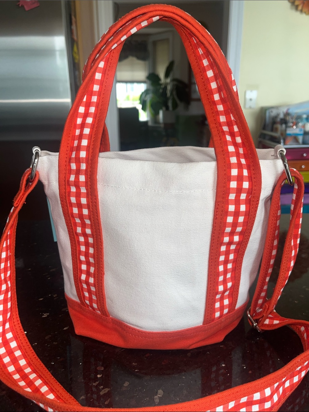 Martha Stewart Red Cherry Canvas Tote - Picture 4 of 6